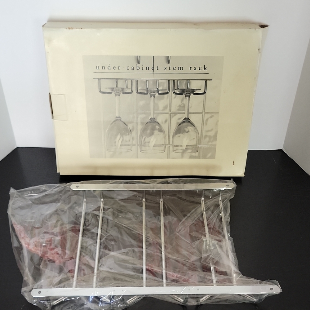 PIER 1 IMPORTS Under the Cabinet Stem Rack Holder